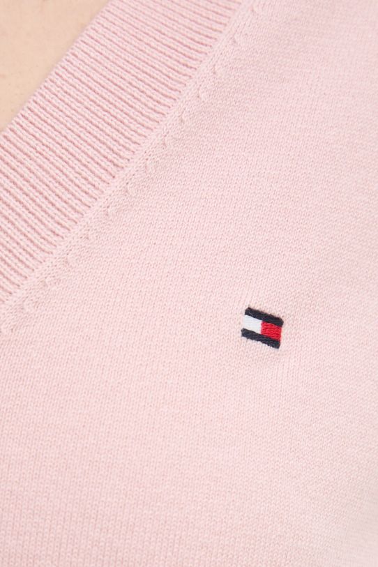 Tommy Hilfiger sweter WW0WW40098 różowy