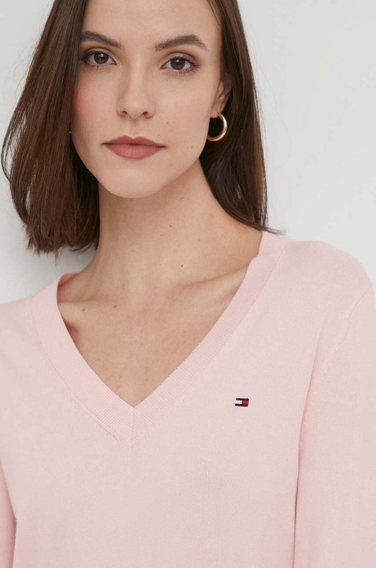 Tommy Hilfiger sweter różowy WW0WW40098