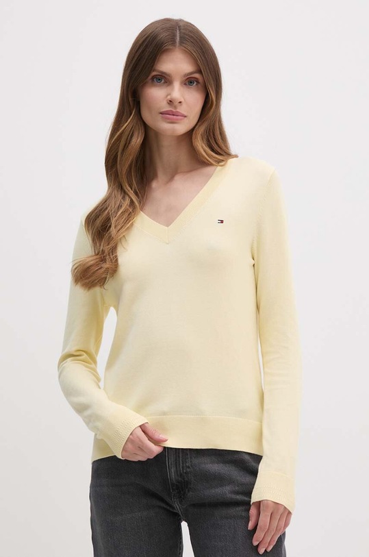 Πουλόβερ Tommy Hilfiger άλλο κίτρινο WW0WW40098