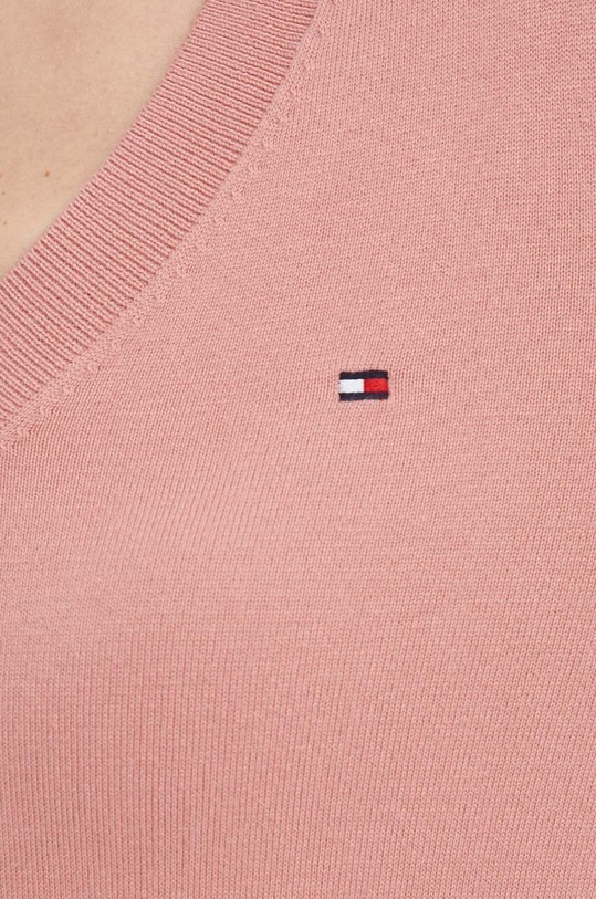 Tommy Hilfiger pulóver WW0WW40098 rózsaszín