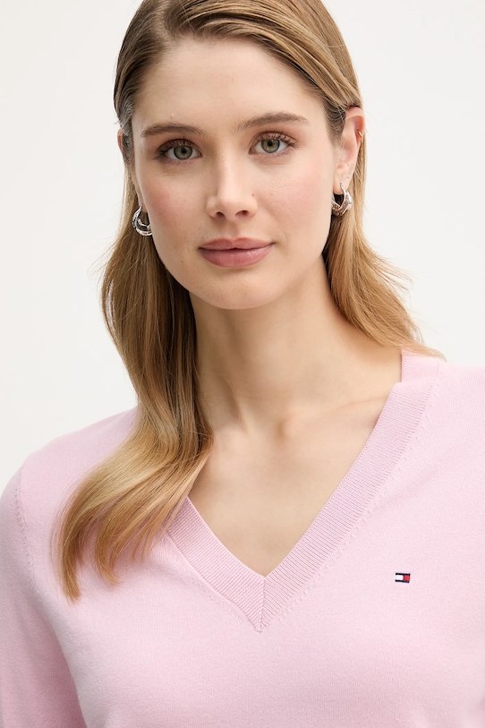 Tommy Hilfiger sweter różowy WW0WW40098