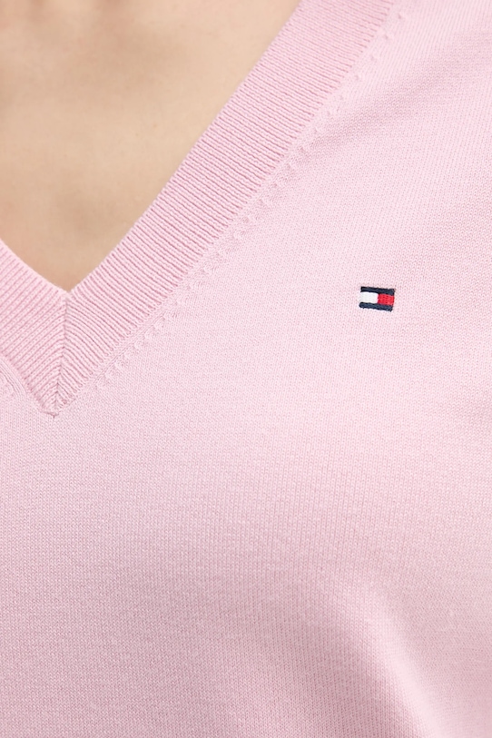 Tommy Hilfiger sweter WW0WW40098 różowy