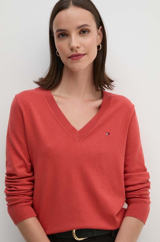 Svetr Tommy Hilfiger červená WW0WW40098