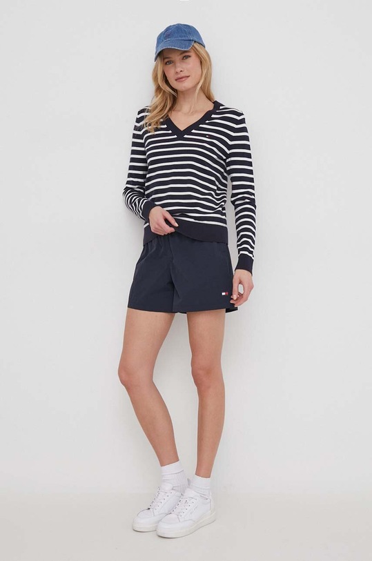 Tommy Hilfiger pulóver WW0WW40098 sötétkék AW25