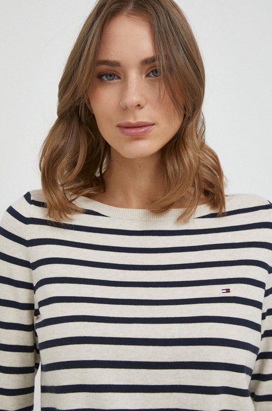 Πουλόβερ Tommy Hilfiger μπεζ WW0WW40099