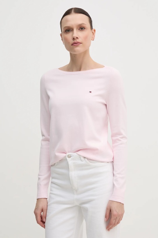 Tommy Hilfiger sweter pozostałe różowy WW0WW40099