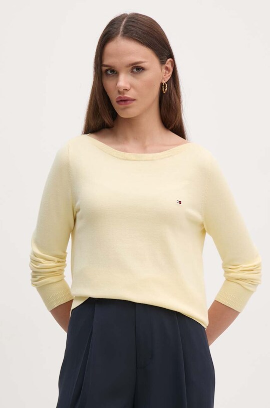 Tommy Hilfiger sweter pozostałe żółty WW0WW40099