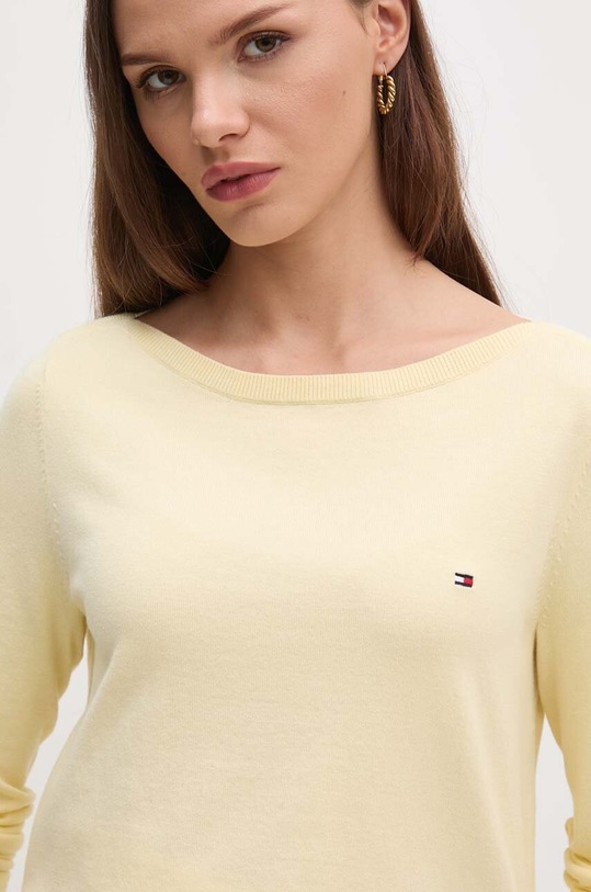 Πουλόβερ Tommy Hilfiger κίτρινο WW0WW40099