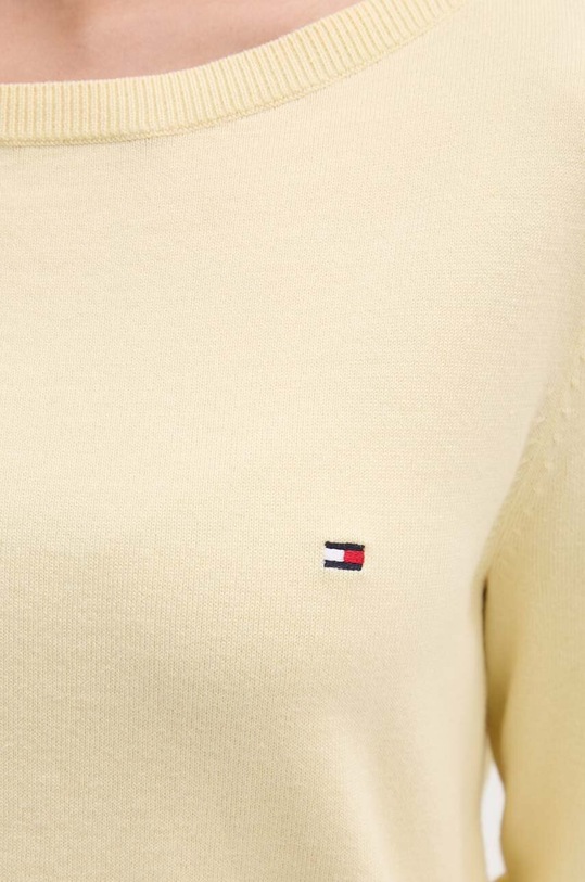 Πουλόβερ Tommy Hilfiger WW0WW40099 κίτρινο