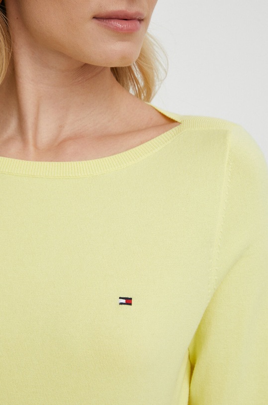 Πουλόβερ Tommy Hilfiger WW0WW40099 κίτρινο