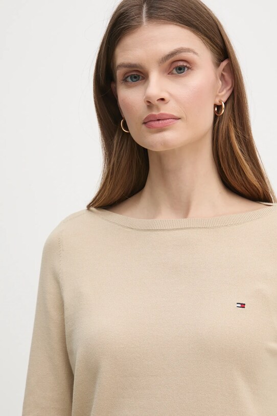 Tommy Hilfiger sweter beżowy WW0WW40099