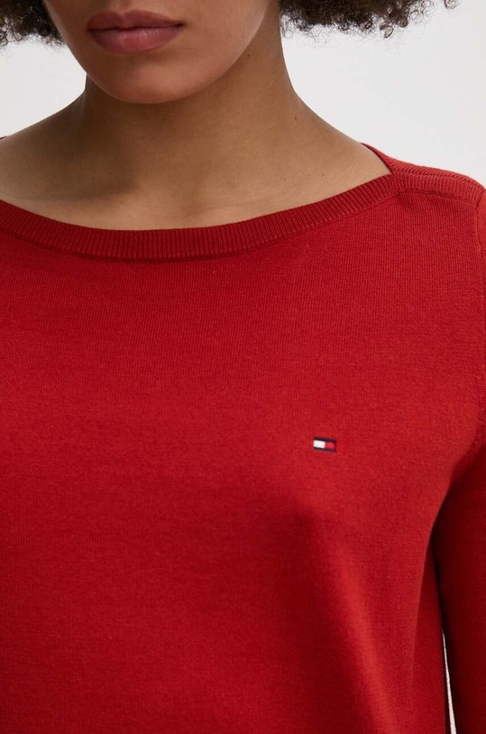Πουλόβερ Tommy Hilfiger WW0WW40099 κόκκινο