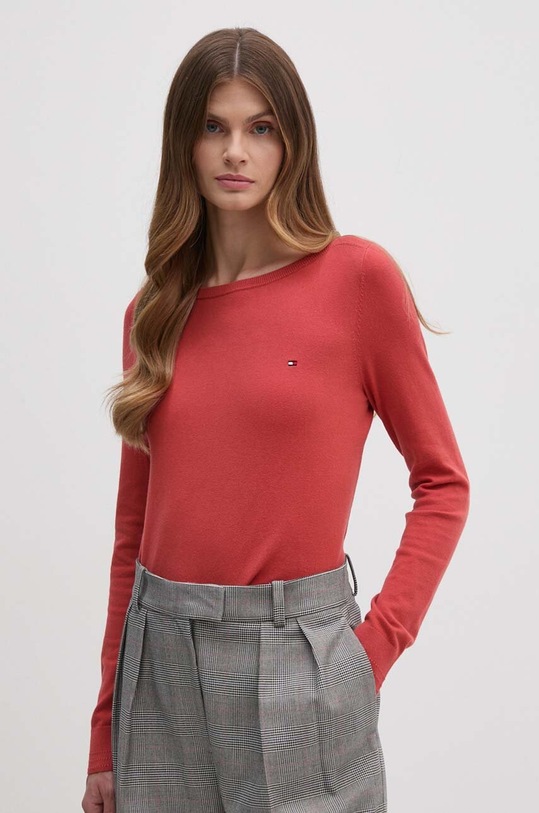 Πουλόβερ Tommy Hilfiger άλλο κόκκινο WW0WW40099