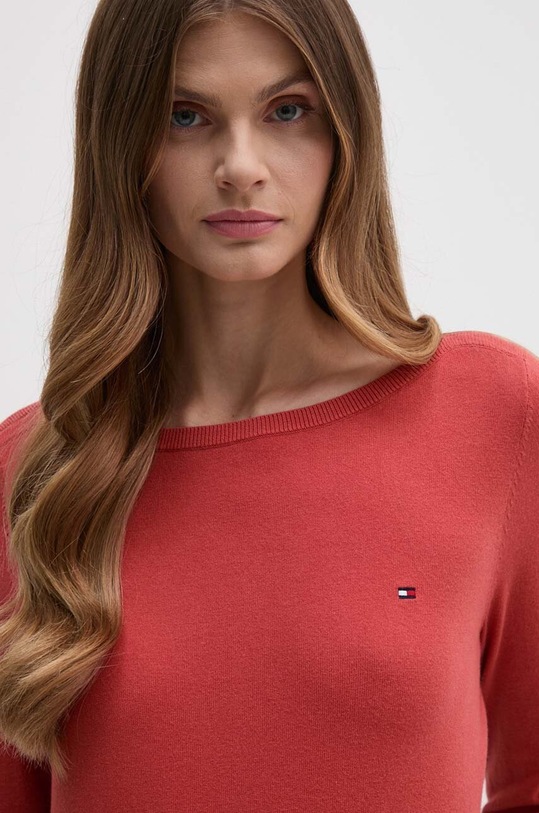 Πουλόβερ Tommy Hilfiger κόκκινο WW0WW40099