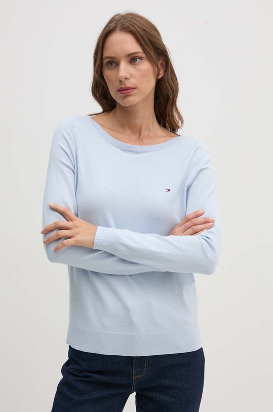 Πουλόβερ Tommy Hilfiger μπλε WW0WW40099