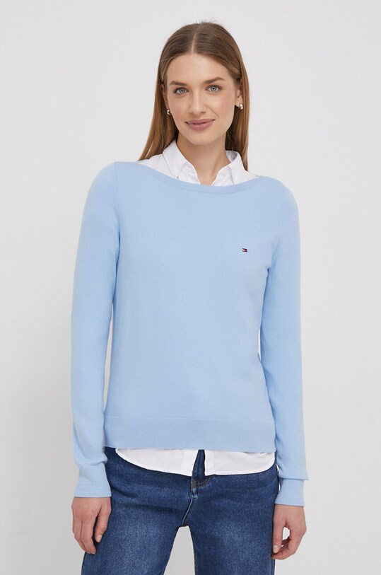 Πουλόβερ Tommy Hilfiger άλλο μπλε WW0WW40099