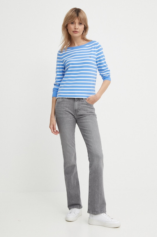 Tommy Hilfiger sweter WW0WW40099 niebieski SS25