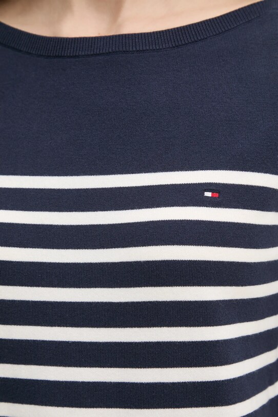 Tommy Hilfiger sweter WW0WW40099 granatowy
