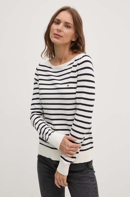 Πουλόβερ Tommy Hilfiger σκούρο μπλε WW0WW40099