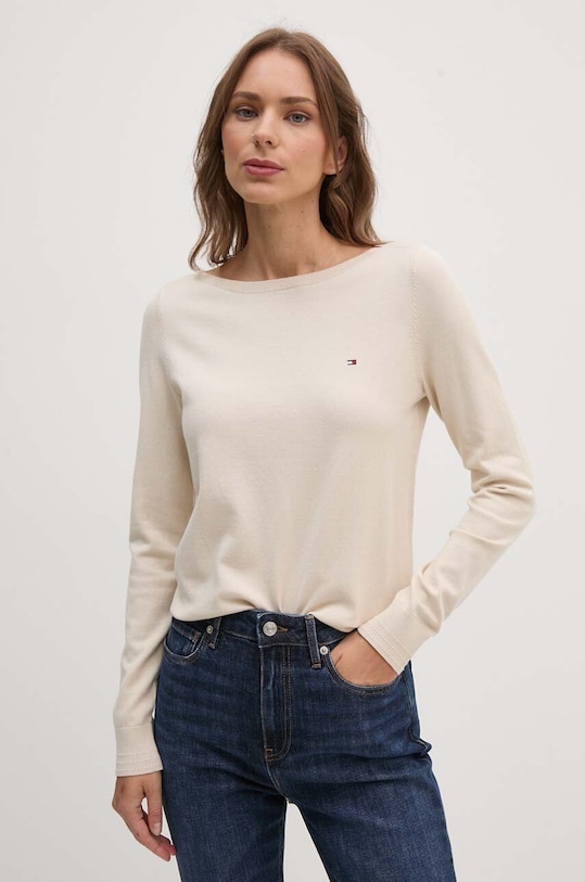 Svetr Tommy Hilfiger lodičkový béžová WW0WW40099