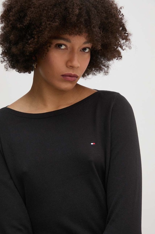 Πουλόβερ Tommy Hilfiger μαύρο WW0WW40099