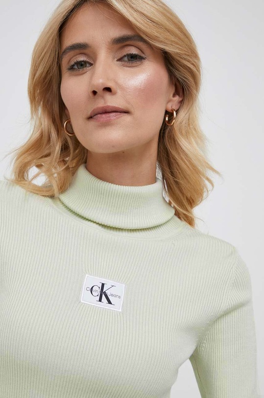 Sveter Calvin Klein Jeans J20J221688 zelená