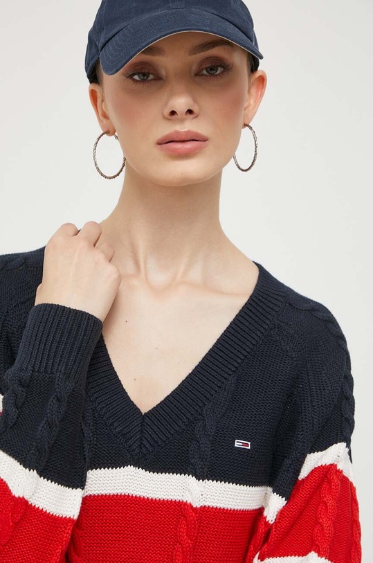 Tommy Jeans sweter granatowy DW0DW15941