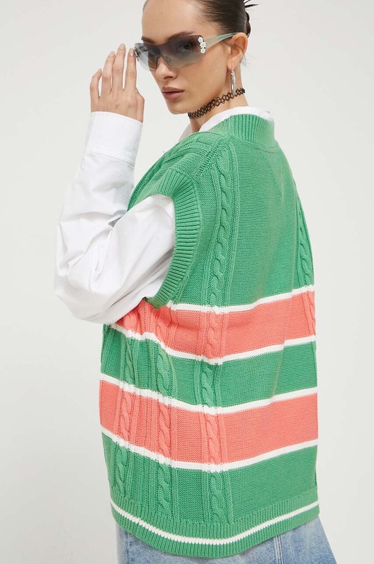 Odzież Tommy Jeans kamizelka DW0DW15855 zielony