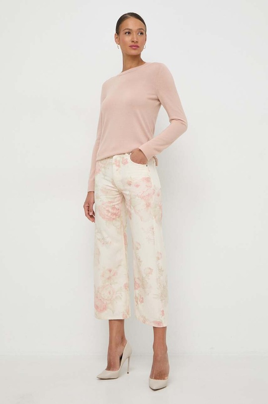 BOSS sweter wełniany 50492551 różowy AA00
