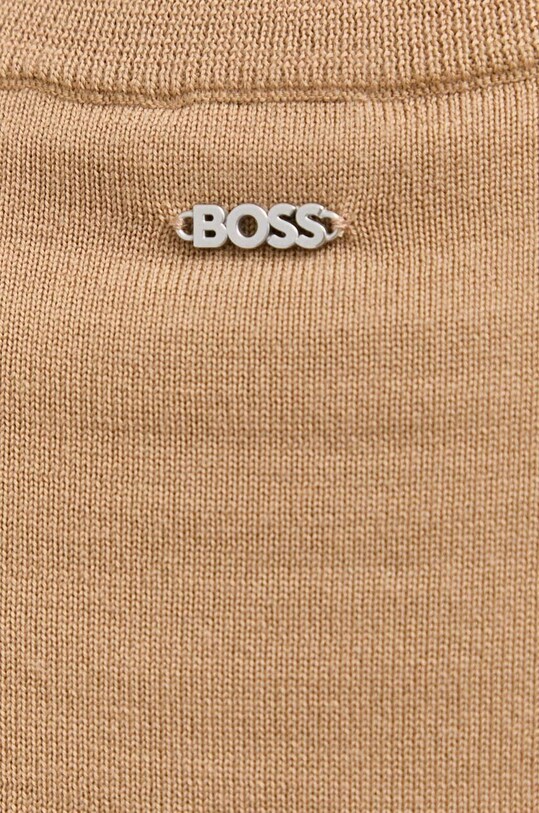 Вовняний светр BOSS 50492551 бежевий