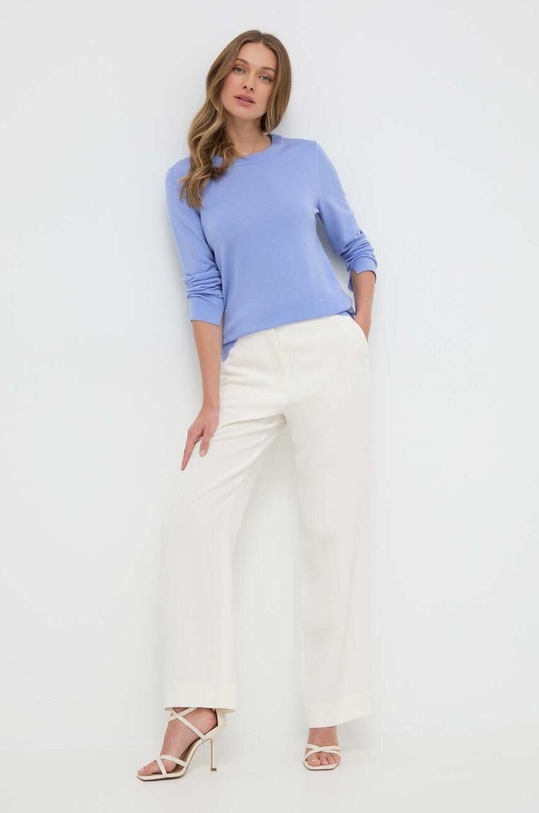 BOSS sweter wełniany 50492551 niebieski AA00