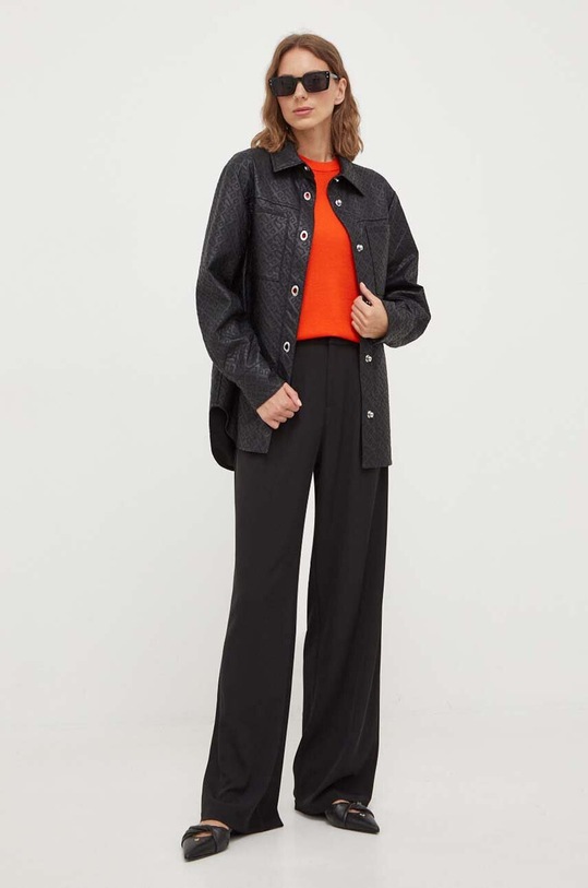 BOSS sweter wełniany 50492857 pomarańczowy AA00
