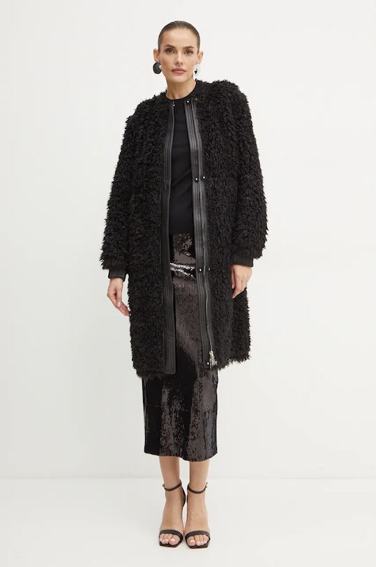 BOSS pulover de lana 50492857 negru AA00