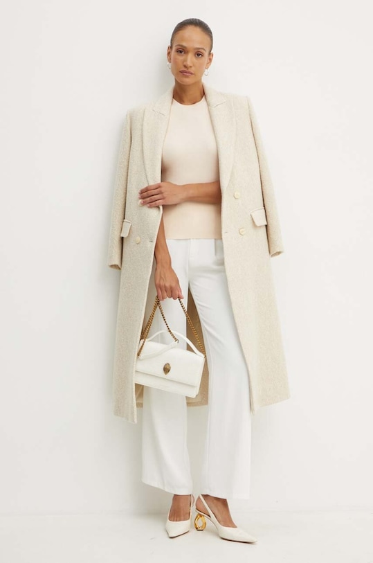 Svetr z vlněné směsi BOSS 50493911 oranžová AW24