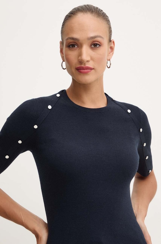 BOSS maglione in misto lana blu navy 50493911