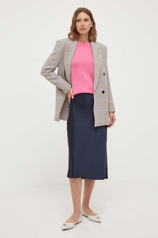BOSS sweter 50497500 różowy AW23