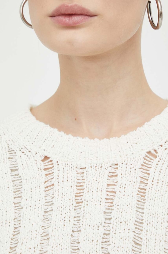 Samsoe Samsoe sweter F23200005 beżowy