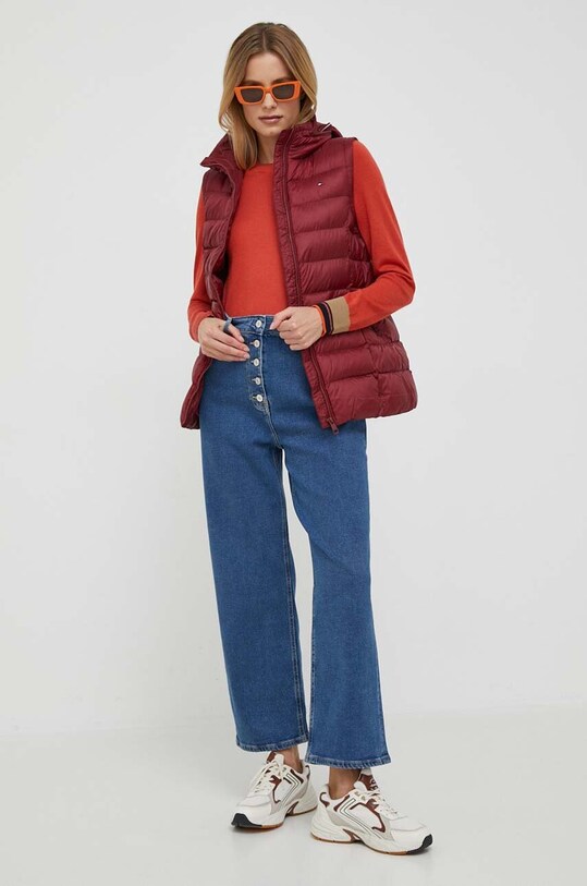 PS Paul Smith sweter wełniany W2R.301N.L31054 pomarańczowy AW23