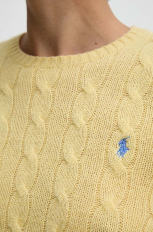 Polo Ralph Lauren sweter wełniany 211910421 żółty