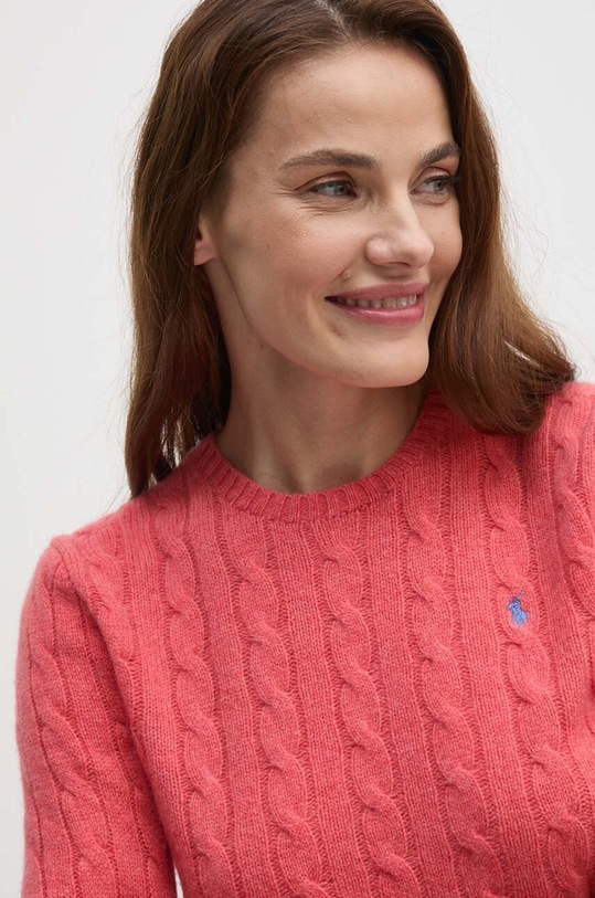 Вовняний светр Polo Ralph Lauren червоний 211910421
