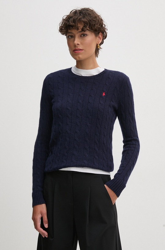 Polo Ralph Lauren sweter wełniany granatowy 211910421