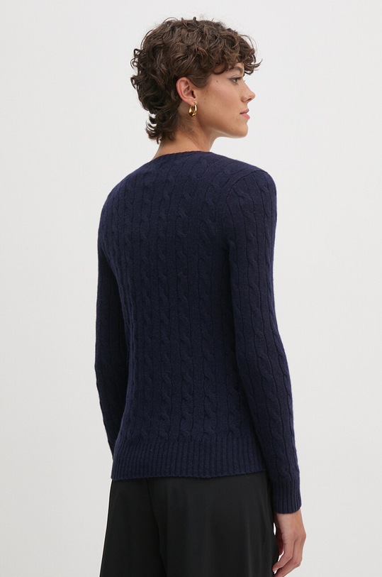 Odzież Polo Ralph Lauren sweter wełniany 211910421 granatowy