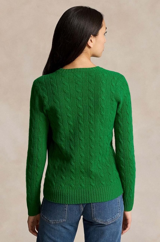 Polo Ralph Lauren sweter wełniany 211910421 zielony AW24