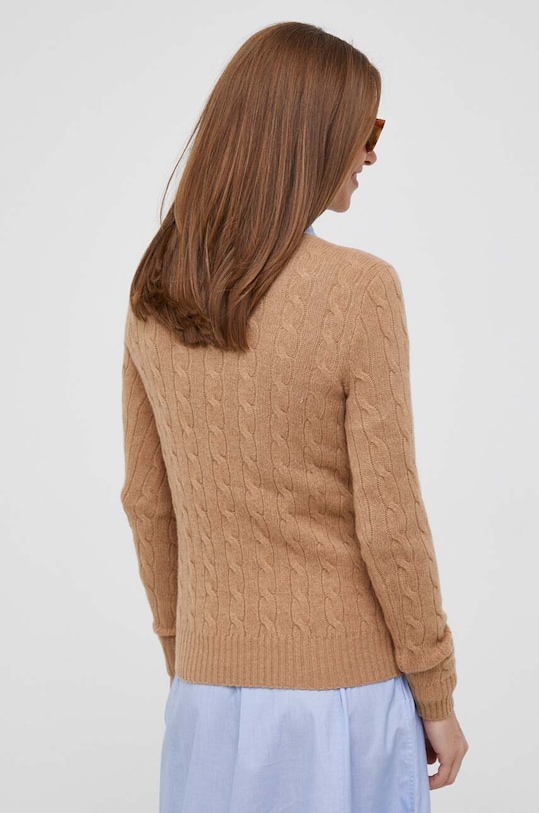 Polo Ralph Lauren gyapjú pulóver bézs 211910421