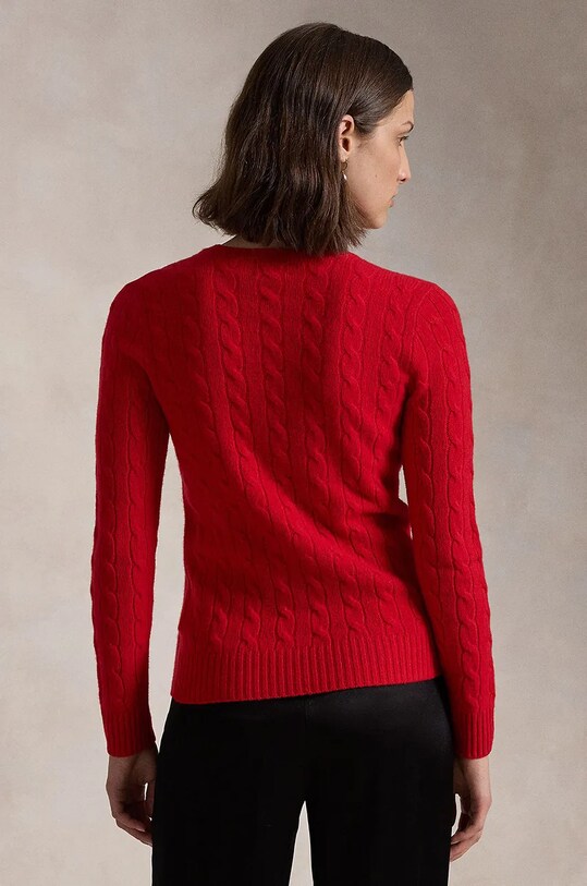 Vlnený sveter Polo Ralph Lauren 211910421 burgundské AW24