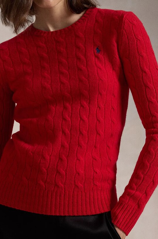 Vlnený sveter Polo Ralph Lauren burgundské 211910421