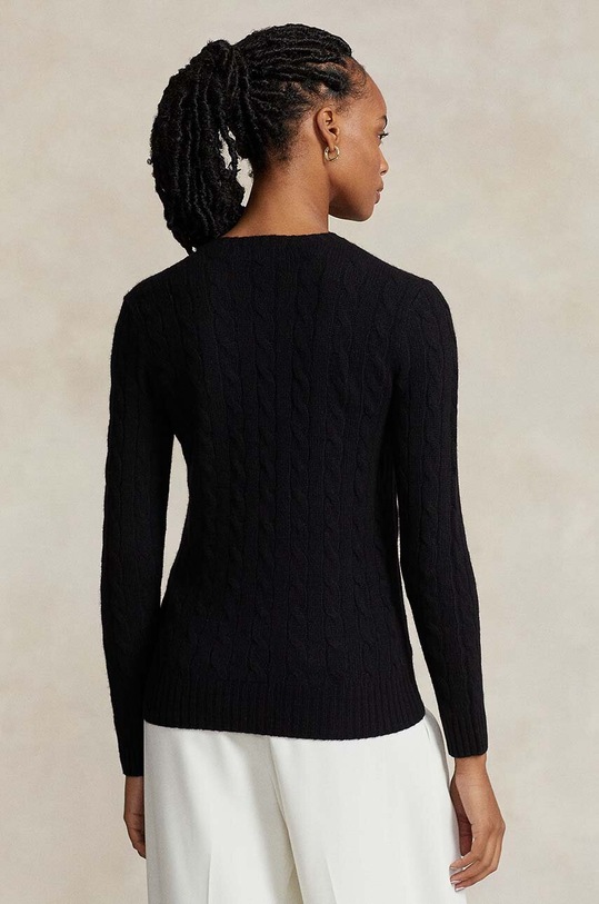Polo Ralph Lauren sweter wełniany 211910421 czarny AW24