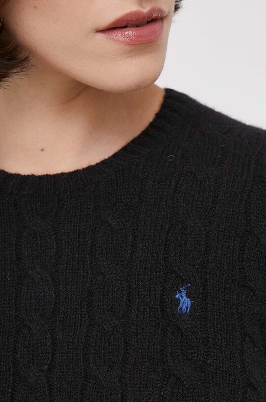 Polo Ralph Lauren sweter wełniany 211910421 czarny