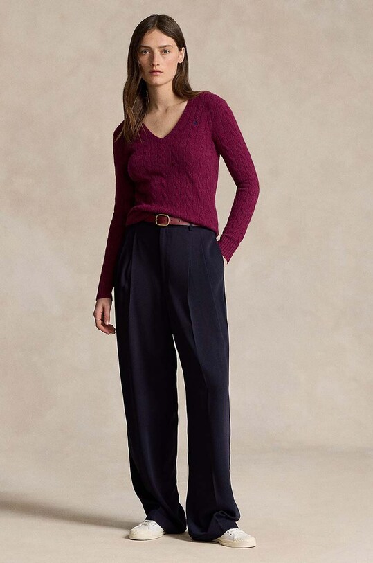 Oblečení Vlněný svetr Polo Ralph Lauren 211910422 fialová