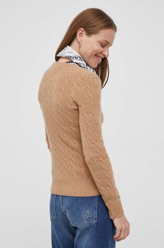 Ruházat Polo Ralph Lauren gyapjú pulóver 211910422 bézs